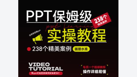 238个精美ppt案例保姆级实操教程-精品副业库