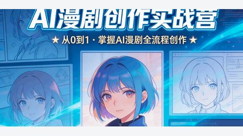 AI漫剧线上实训营-精品副业库