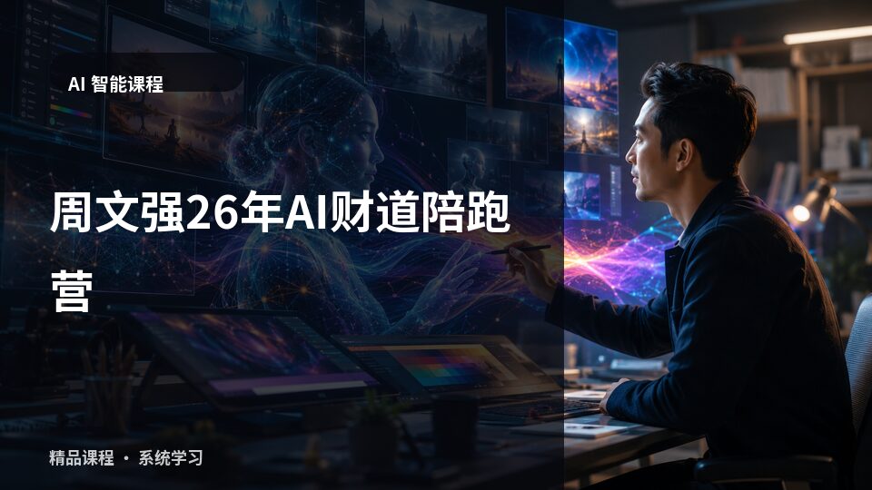 周文强26年AI财道陪跑营-精品副业库