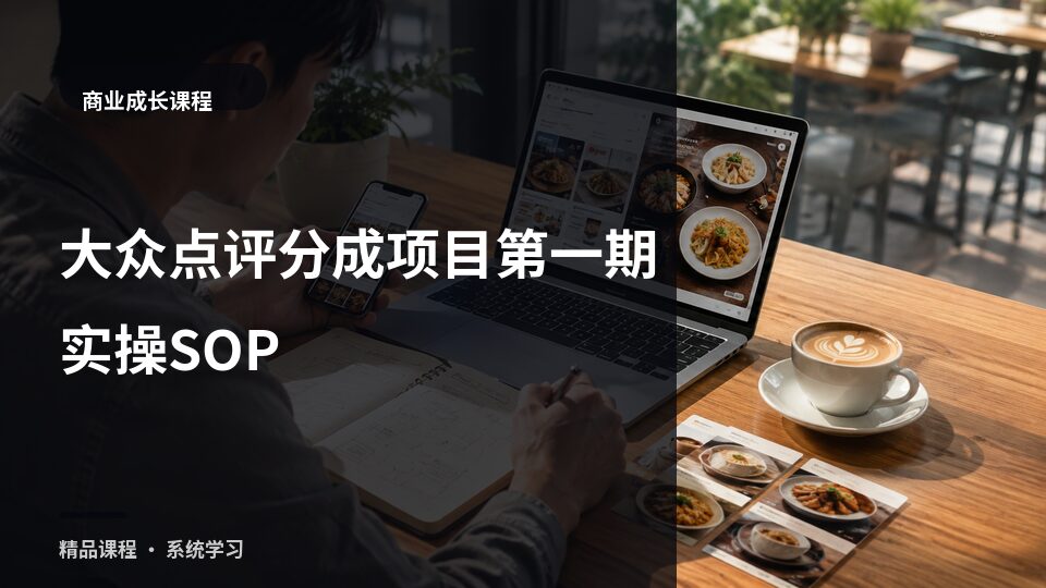 大众点评分成项目第一期实操SOP-精品副业库