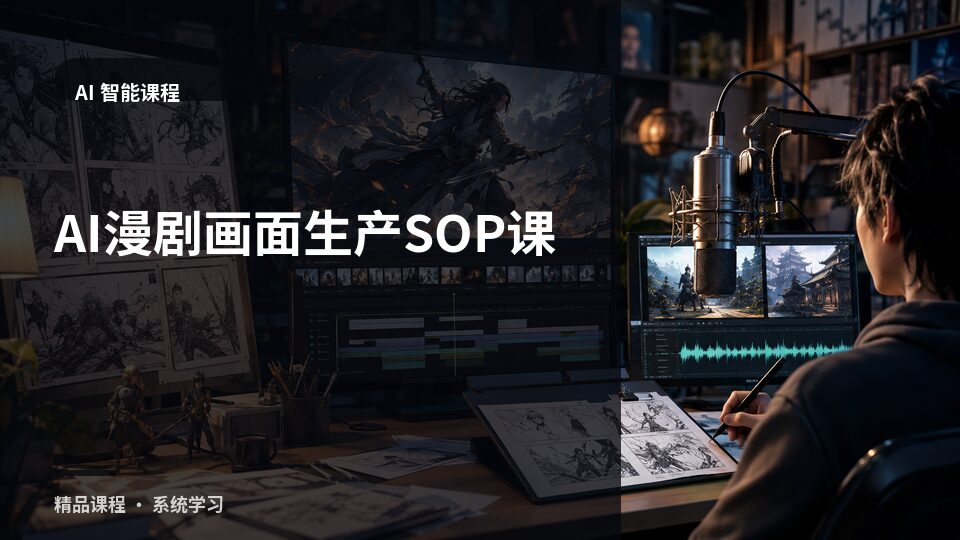 AI漫剧画面生产SOP课-精品副业库