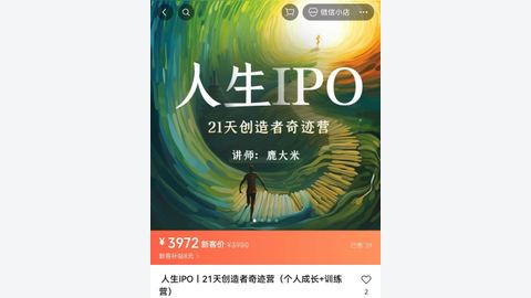 人生IPO丨创造者奇迹营-精品副业库