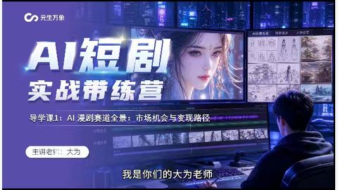AI短剧实战带练营-精品副业库