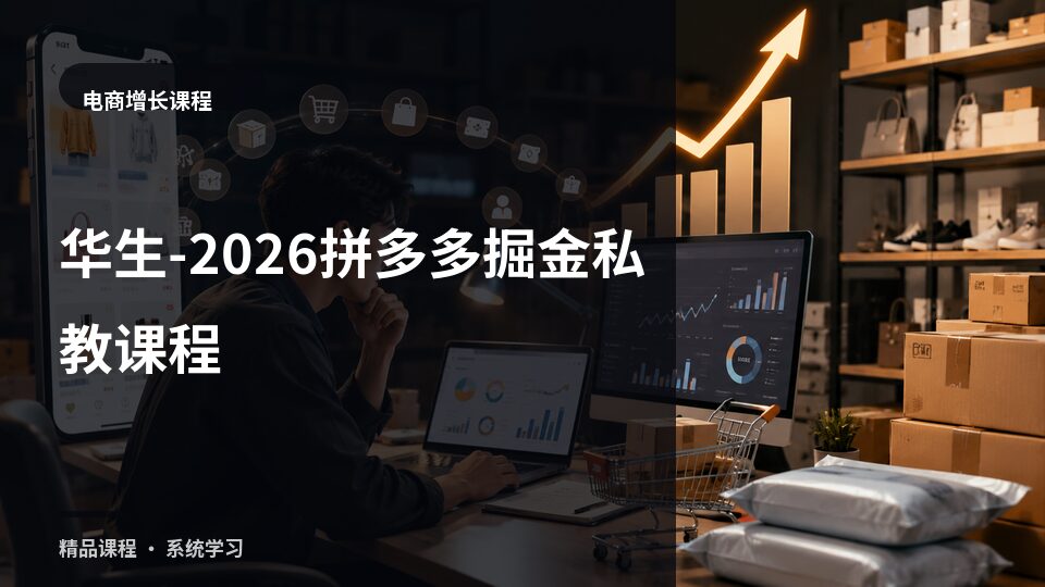 华生-2026拼多多掘金私教课程-精品副业库