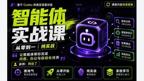 Codex智能体实战课程-精品副业库