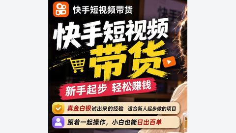 阿宝烨·快手短视频带货课-精品副业库