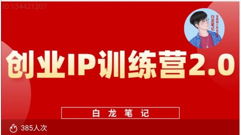 创业IP训练营20-精品副业库