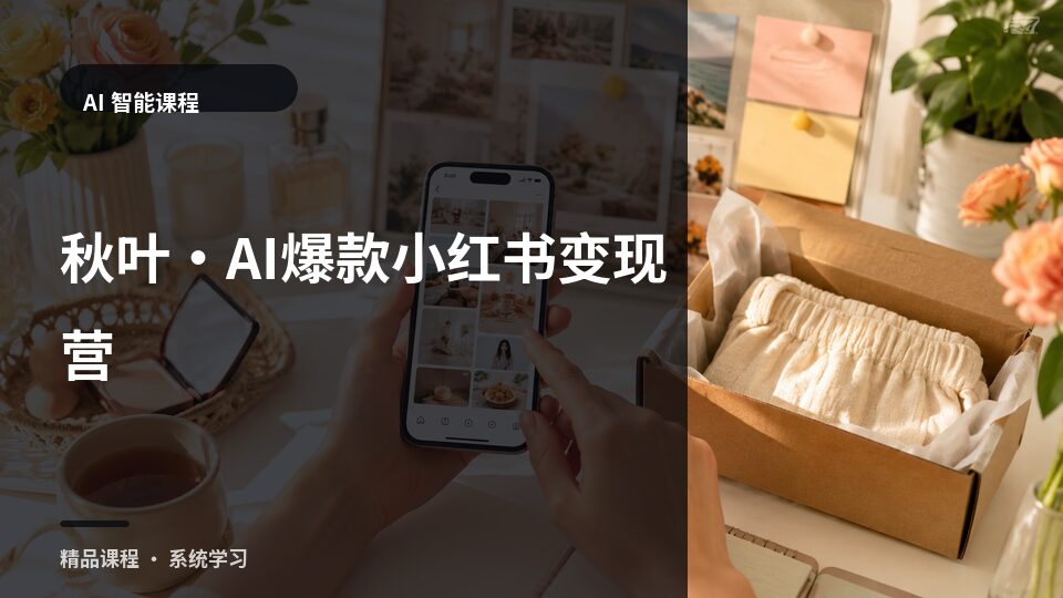 秋叶·AI爆款小红书变现营-精品副业库