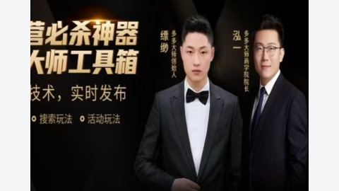 多多大师-泓一弟子班实操课程-精品副业库