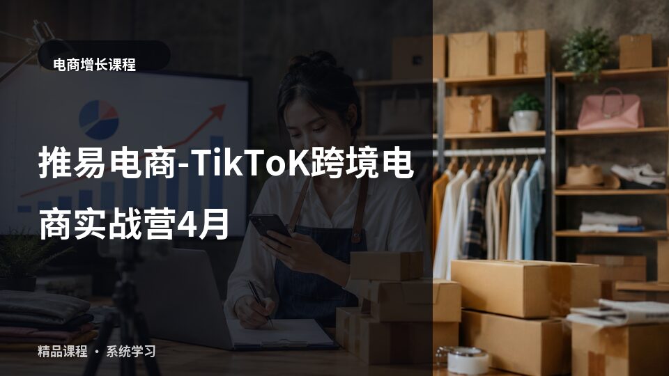 推易电商-TikToK跨境电商实战营4月-精品副业库