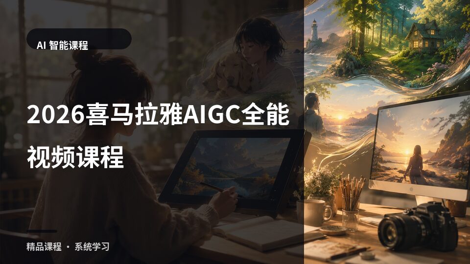 2026喜马拉雅AIGC全能视频课程-精品副业库