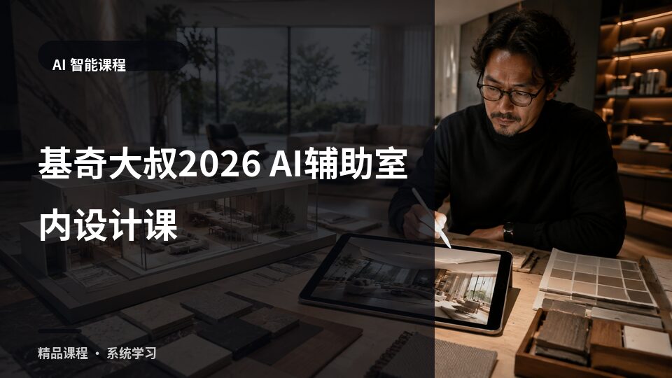 基奇大叔2026 AI辅助室内设计课-精品副业库