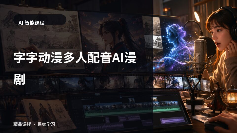 字字动漫多人配音AI漫剧-精品副业库