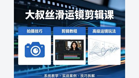大叔丝滑运镜剪辑课-精品副业库