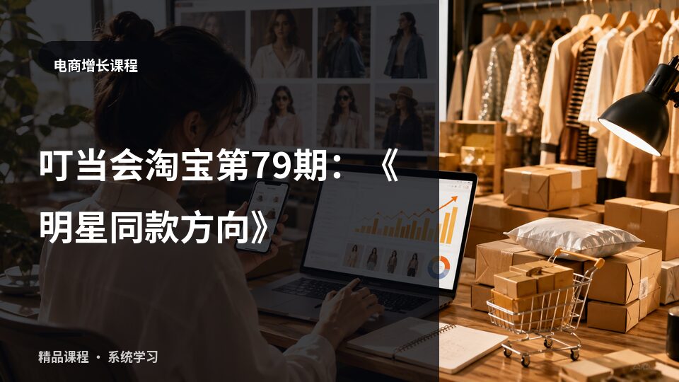叮当会淘宝第79期：《明星同款方向》-精品副业库