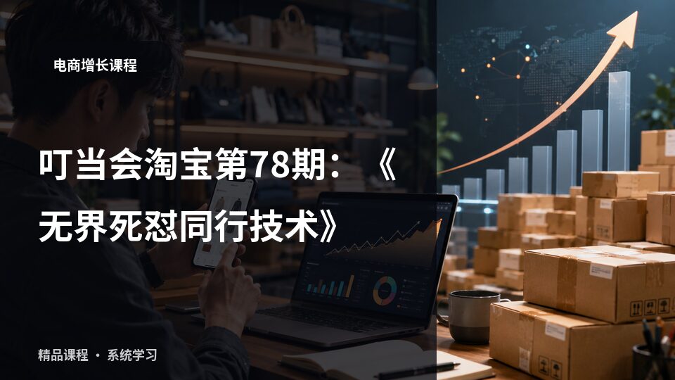 叮当会淘宝第78期：《无界死怼同行技术》-精品副业库