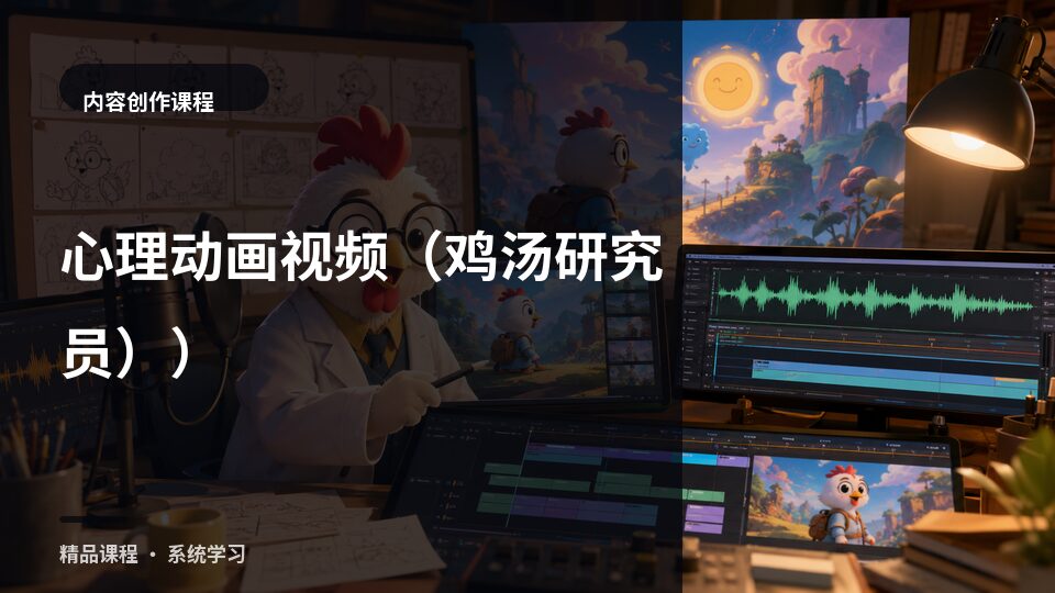 心理动画视频（鸡汤研究员））-精品副业库